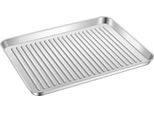 Inf Teglia Rettangolare In Acciaio Inox 304 Con Superficie Texturizzata S