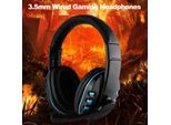 Cuffie Da Gioco Con Cavo Da 3,5 Mm, Cuffie Da Gioco Over-Ear, Cuffie Con Cancellazione Del Rumore E Controllo Del Volume Del Microfono Per Pc, Laptop, Smartphone