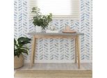 Carta Da Parati Adesiva In Vinile Herringbone Azzurro 50X300 Cm