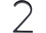 Jumada's – Numero Civico Nero 2 – Numero Civico Moderno Nero – Altezza 125 Mm