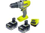 Avvitatore A Percussione A Batteria Ryobi R18PD3-0 18 V 50 Nm + 2X Batteria 5,0 Ah + Caricabatteria