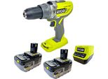 Avvitatore A Percussione A Batteria Ryobi R18PD3-0 18 V 50 Nm + 2X Batteria 4,0 Ah + Caricabatteria