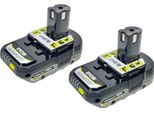 Ryobi 2 Batterie RB1825C 18 V 2,5 Ah / 2500 Mah Li-Ion One+ ( 2X 5133005516 ) Con Indicatore Di Carica