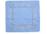 Fazzoletto Da Contadino - Fazzoletto Da Cowboy - Bandana - Donna - Uomo - Azzurro