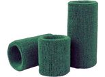 Jumada's - Set Di Fasce Antisudore - 3 Pezzi - 1 Fascia Per La Fronte, 2 Braccialetti - Verde Scuro