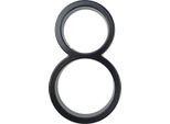 Jumada's – Numero Civico Nero 8 – Numero Civico Moderno Nero – Altezza 125 Mm