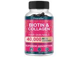 Biotina E Collagene (120 Capsule) Integratori Alimentari, Capelli, Pelle, Unghie, Anti-Invecchiamento, Salute Della Pelle, Salute Dei Capelli, Vitamine