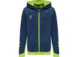 Hummel Football Lead Felpa Con Cappuccio In Polietilene Per Bambini Blu Taglia 176