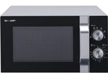 Mikrowelle Solo-Mikrowellengerät Sharp R204SA 6 Leistungsstufen 800 Watt Silber