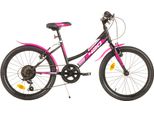 Junior Fahrrad Dino Fahrräder 20 schwarz und rosa