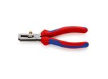 Knipex 11 02 160 Abisolierzange Mit ÖFfnungsfeder, Universal Mit Mehrkomponenten-HüLlen Schwarz Atramentiert 160 Mm)