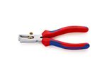 Knipex 11 05 160 Abisolierzange Mit ÖFfnungsfeder, Universal Mit Mehrkomponenten-HüLlen Verchromt 160 Mm)