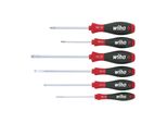 Wiha Schraubendreher Set Softfinish® Schlitz, Pozidriv 6-Tlg. (07153)