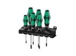 Wera 367/6 Tx Schraubendrehersatz Kraftform Plus Tx + Rack, 6-Teilig (05028062001)