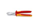 Knipex 74 06 250 Kraft-Seitenschneider Isoliert Mit Mehrkomponenten-HüLlen, Vde-GeprüFt Verchromt 250 Mm)