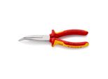 Knipex 26 26 200 Flachrundzange Mit Schneide (Storchschnabelzange) Isoliert Mit Mehrkomponenten-HüLlen, Vde-GeprüFt Verchromt 200 Mm)