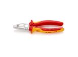 Knipex 03 06 200 Kombizange Isoliert Mit Mehrkomponenten-HüLlen, Vde-GeprüFt Verchromt 200 Mm)