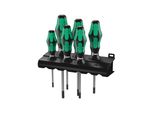 Wera 367/6 Tx Bo Kraftform Plus Tx Bo-Schraubendrehersatz + Rack, 6-Teilig (05138250001)