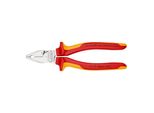 Knipex 02 06 180 Kraft-Kombizange Isoliert Mit Mehrkomponenten-HüLlen, Vde-GeprüFt Verchromt 180 Mm)