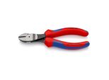 Knipex 74 02 160 Kraft-Seitenschneider Mit Mehrkomponenten-HüLlen Schwarz Atramentiert 160 Mm)