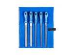 Pferd Tools Werkstattfeilen-Set Wr 5-Tlg. In Rolltasche 250Mm Hieb 2 Universell Zum Schruppen Und Schlichten (11800542)