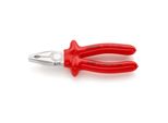 Knipex 03 07 180 Kombizange Tauchisoliert, Vde-GeprüFt Verchromt 180 Mm)