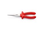 Knipex 26 17 200 Flachrundzange Mit Schneide (Storchschnabelzange) Tauchisoliert, Vde-GeprüFt Verchromt 200 Mm)