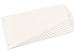 Strisce Divisorie Herlitz, Trapezoidali, Cartone Manila, Bianco