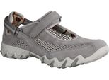 Allrounder By Mephisto Niro Pelle/Tessuto, Ballerina Da Donna Grigia Con Plantare Estraibile - Scarpe Slip-On Da Donna / Trotteur, Grigio, Pelle/Tessuto (Mesh)