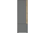 Aktenschrank Home Affaire "City/Giron", Grau (Anthrazit), B:50Cm H:158Cm T:40Cm, SchräNke, Stauraumschrank Zeitlos Modern, Wohnliches Home Office, Breite 50 Cm