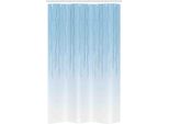 Abakuhaus Tenda Da Doccia Stretta Con Motivi Floreali, Stile Retrò Vintage, Set Decorativo Per Bagno In Tessuto Con Ganci, 120 X 180 Cm, Azzurro Cielo