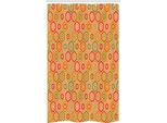 Abakuhaus Tenda Da Doccia Geometrica Stretta, Esagoni Astratti Vintage, Set Decorativo Per Bagno In Tessuto Con Ganci, 120 X 180 Cm, Multicolore