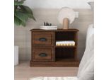 The Living Store Comodino Look Rovere Marrone 60X35,5X45 Cm