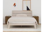 The Living Store Comodini 2 Pz. Marrone Miele 40X34X55 Cm In Legno Massiccio Di Pino