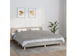 The Living Store Coperta Pesata Grigia 155X220 Cm 11 Kg Tessuto