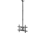 Aisens Supporto A Soffitto Orientabile, Inclinabile, Estensibile Per Monitor/Tv 50Kg Da 37-80, Nero