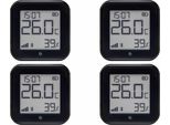 Shelly Sensore Di Temperatura E Umidità Wlan Plus H&T Gen. 3, Bt, Nero, 4 Pezzi
