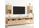 Maison Exclusive - Mobile Tv Con Luci Led 2 Pezzi In Rovere Sonoma 30,5X30X60 Cm