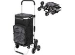 Carrello Spesa Eluno Okel, Montascale Con Vano Refrigerante, Pieghevole, Nero