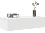 Maison Exclusive - Mensola A Muro Con Cassetti Bianco 60X26,5X15 Cm Materiale Ligneo