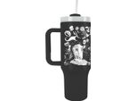 Nightmare Before Christmas - Tazza Da Viaggio, 1L PM10990 (Taglia Unica) (Nero/Bianco)