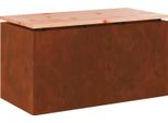 Syfax™ Panchina Da Giardino Ruggine 80 X 40 X 43 Cm Acciaio Corten