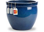 Vaso Da Fiori In Ceramica "Bavaria Tall"" Blu Reale – Ø 21 Cm"