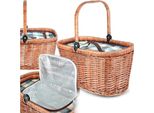Cesto Da Picnic Termico In Vimini Intrecciato Naturale Borsa Termica Per La Spesa