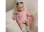 Bambola Reborn Grande 60 Cm, Bambola Neonata, Bambina Principessa, Realistica, Pelle Morbida 3D, Capelli Fatti A Mano