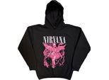 Nirvana - Felpa Con Cappuccio "Angel Red"" Per Uomo/Donna Unisex RO15438 (Xxl) (Nero)"