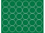 Adesivi Rotondi, Diametro 8 Cm, 30 Pezzi, Verde Opaco