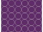 Adesivi Rotondi, Diametro 7 Cm, 30 Pezzi, Viola Opaco