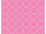 Adesivi Rotondi, Diametro 7 Cm, 30 Pezzi, Rosa Opaco