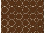 Adesivi Rotondi, Diametro 7 Cm, 30 Pezzi, Marrone Opaco